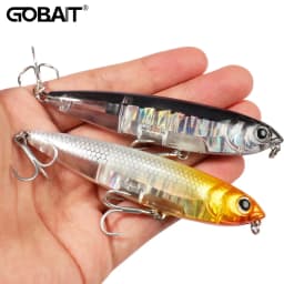 Floating Pencil Bait 17.5g 10cm Topwater Walk The Dog Fishing Lure 3D Swimbait Hook Popper Pesca Wobbler Minnow Rattle Cranbait