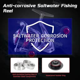 SeaKnight Brand SLARDAR BB C3000S Squid Fishing Dual-Handle Spinning Reel 5.2:1 Low Gear Ratio Anti-corrosive Saltwater Fishing