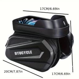 Mountain Bike Front Beam Bag, Mountain Bike Double Bag, Mobile Phone Bag, Upper Tube Bag, Waterproof Saddle Bag, Cycling Equipme