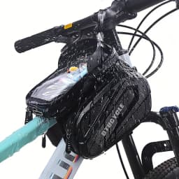 Mountain Bike Front Beam Bag, Mountain Bike Double Bag, Mobile Phone Bag, Upper Tube Bag, Waterproof Saddle Bag, Cycling Equipme