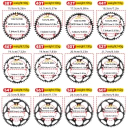 VXM Road Bicycle Folding Bike 130BCD Crank Aluminum Narrow Wide Chainring 38 42 48 52 60T Chainwheel Disc Sprocket Tooth Single