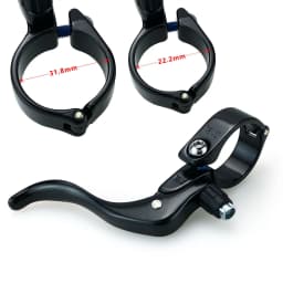 MAGICBROS Bike Brake Levers 22.2/31.8mm for MTB/Road/Fixie Bicycle, Ergonomic Dual-Control Bicycle Handlebar Bicycle Accessories