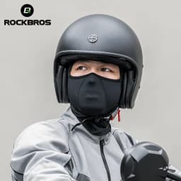 ROCKBROS Bicycle Face Mask Breathable Ice Silk Motorcycle Fishing Riding Bike Scarf Cap Sunscreen Outdoor Cycling Headgear Mask