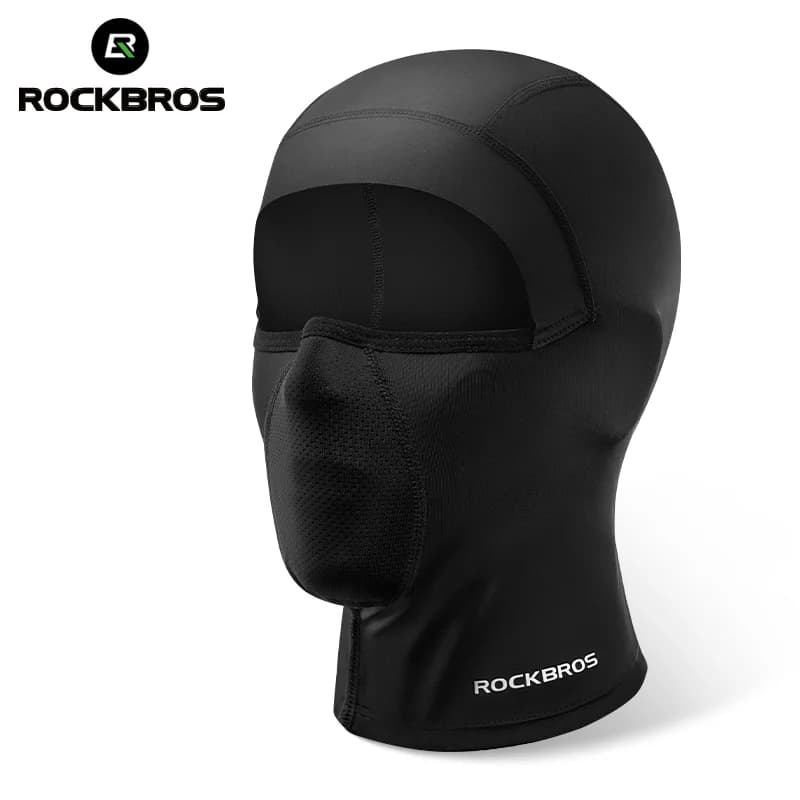 ROCKBROS Bicycle Face Mask Breathable Ice Silk Motorcycle Fishing Riding Bike Scarf Cap Sunscreen Outdoor Cycling Headgear Mask