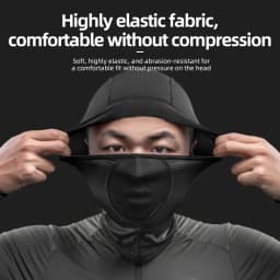 ROCKBROS Bicycle Face Mask Breathable Ice Silk Motorcycle Fishing Riding Bike Scarf Cap Sunscreen Outdoor Cycling Headgear Mask