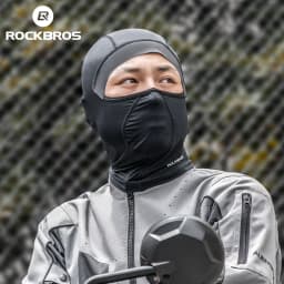 ROCKBROS Bicycle Face Mask Breathable Ice Silk Motorcycle Fishing Riding Bike Scarf Cap Sunscreen Outdoor Cycling Headgear Mask