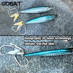 Metal Jig Lure 20g 30g 40g 3D Printed Fast Sinking Fishing Tackle Blade Hook Swimbait Pesca VIB Bait