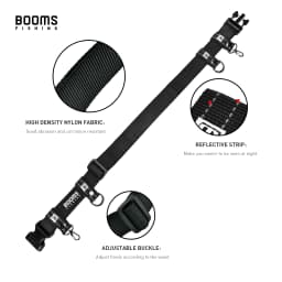 Booms Fishing FB2 Multi-function Nylon Belt Rod Holder Portable Pole Inserter Fishing Rod Pesca Rack Quick Belt Holder Inserting