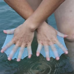 Silicone Swim Training Finger Wear Frog Type Swim Pool Paddles Finger Webbed Hand Finger Fin Hand Web Swimming Flippers