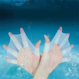 Silicone Swim Training Finger Wear Frog Type Swim Pool Paddles Finger Webbed Hand Finger Fin Hand Web Swimming Flippers