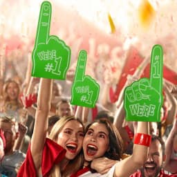 Large Foams Fingers Cheerleading Props Hand Sports Event Cheering Palm Party Props Comfortable Sports Foam Fan Finger