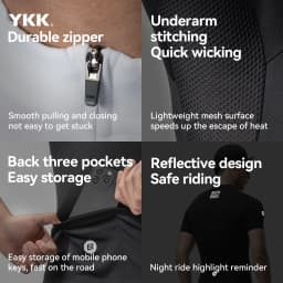 ROCKBROS Quick Dry Short Sleeve Sport T Shirt Gym Jerseys Fitness Shirt Breathable Sportswears Cycling shirt