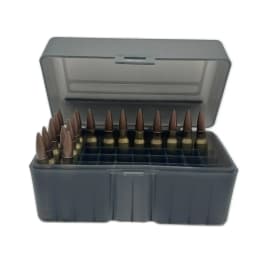 Tactical 50 Round Rifle Ammo Box Flip-Top Carrying Ammo Box for 243 .308 Win 7.62x51mm Nato 220 Swift Hunting Accessories