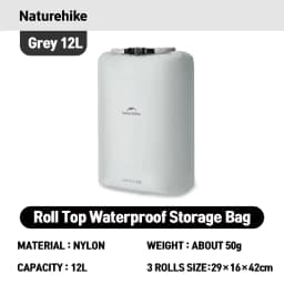 Naturehike Rolled Storage Bag Outdoor Travel Hiking Lightweight Waterproof Vacuum Compression Dispenser Bags Portable Organizer
