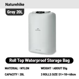 Naturehike Rolled Storage Bag Outdoor Travel Hiking Lightweight Waterproof Vacuum Compression Dispenser Bags Portable Organizer