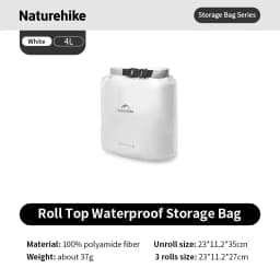 Naturehike Rolled Storage Bag Outdoor Travel Hiking Lightweight Waterproof Vacuum Compression Dispenser Bags Portable Organizer