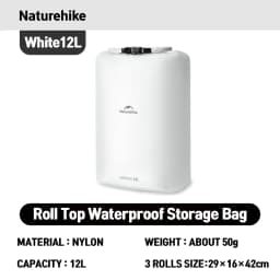 Naturehike Rolled Storage Bag Outdoor Travel Hiking Lightweight Waterproof Vacuum Compression Dispenser Bags Portable Organizer