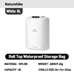 Naturehike Rolled Storage Bag Outdoor Travel Hiking Lightweight Waterproof Vacuum Compression Dispenser Bags Portable Organizer