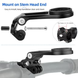 Deemount Bicycle Stem Computer Stand For Garmin/Bryton/CATEYE MTB Bike Headlight Torchlight Alum. Bracket Fits Magicshine IGPS