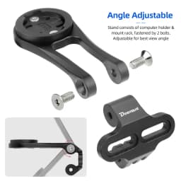 Deemount Bicycle Stem Computer Stand For Garmin/Bryton/CATEYE MTB Bike Headlight Torchlight Alum. Bracket Fits Magicshine IGPS