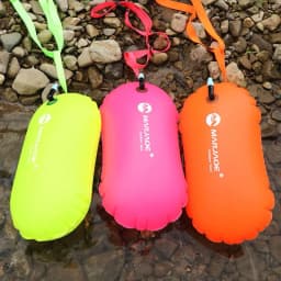 PVC High Visibility Open Water Swimming Inflatable Waterproof Bag Inflatable Air Float Swimming For Swimmers Buoy