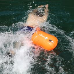PVC High Visibility Open Water Swimming Inflatable Waterproof Bag Inflatable Air Float Swimming For Swimmers Buoy