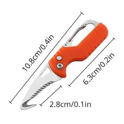 1-4PCS Portable Mini Unboxing Tool Letter Opener Serrated Hook Package Opener Express Box Cutter Safe Compact Tool
