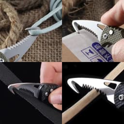 1-4PCS Portable Mini Unboxing Tool Letter Opener Serrated Hook Package Opener Express Box Cutter Safe Compact Tool