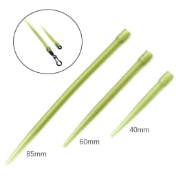 20pcs Carp Fishing Accessories Hair Rig Hooklink Anti Tangle Sleeve Rubber Tubing For Carp Rig Swivels Fishing Sleeve End Tackle