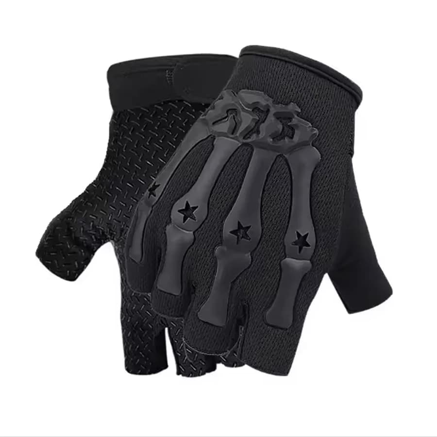 Outdoor Cycling, Half Finger, Men's and Women's anti Slip Tactics, Fitness, Mountain Climbing, Fishing, Half Finger, Bicycle Glo