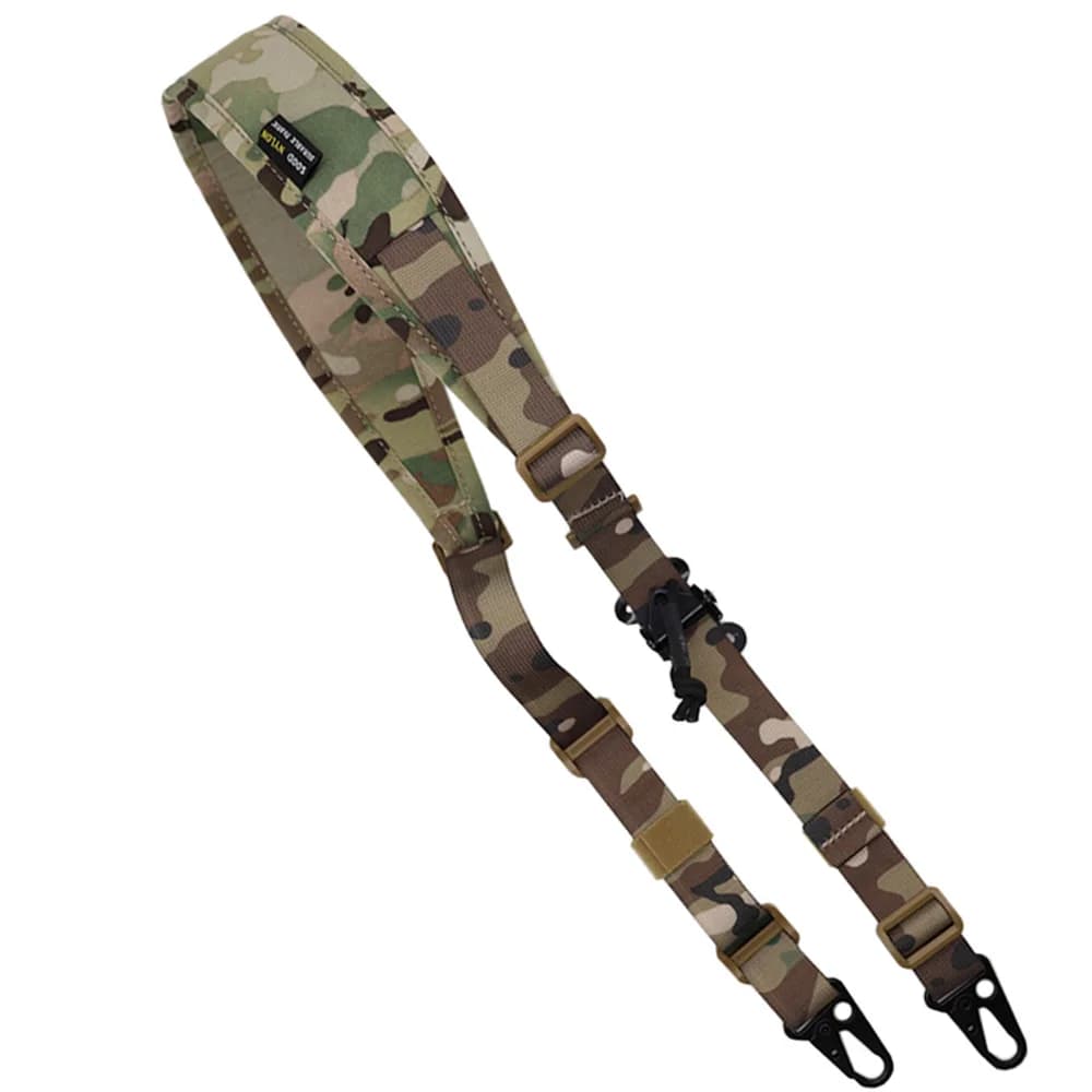 Hunting Rifle Tactical Sling Removable 2 Point Padded Combat Modular Gun Sling Shooting Strap Accessories MC MCBK