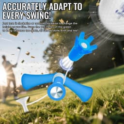 Caiton 4PCS Triangle Golf Tees 1.99in & 2.38in, Adjustable Mother-Child Design, Ball Marker Holder, 2 Styles, Long Drive Use