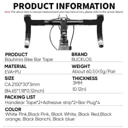 BUCKLOS Speed Handlebar Tape Non-slip Race Bike Bar Tape Waterproof Road Bike Handlebar Tape Gravel Bicycle Handle Bar Belt