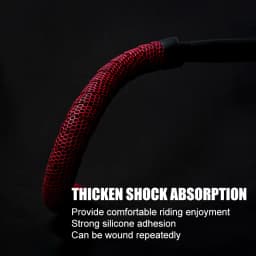 PCycling EVA Honeycomb Road Bicycle Handlebar Tape 2 Rolls 200cm x 3cm Textured Adhesive Bar Wrap with Bar End Plugs Cycling Set