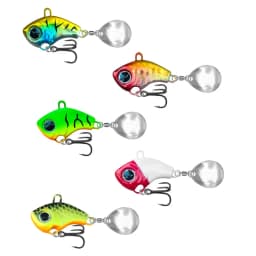 Testar Fishing Lures 5g 7g 10g 15g 20g Rotating Metal VIB Vibration Spinner Spoon Ice Fishing Jigs Trout Winter Fishing Baits