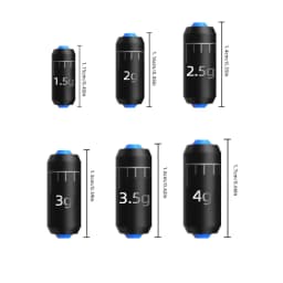 Aorace 50/100 PCS 1.5G-3.5G Scale Lead Table Fishing Lead Leather Scale Lead Fishing Gear Accessories Wholesale