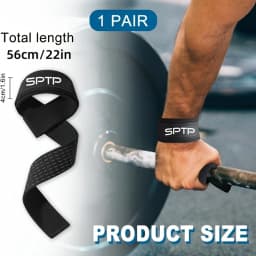 Weight Lifting Straps for Weightlifting, Gym Lifting Wrist Straps, Deadlift Straps with Anti Slip Silicone and Neoprene Padded