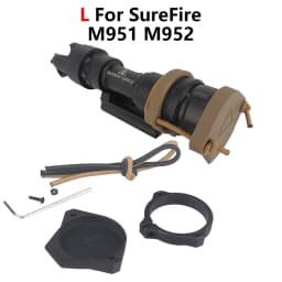 Flashlight Protective Cover Airsoft Tactical Light Front Lens Cap For SureFire M300 M600 M952V M951 Mod Scout Light Protector