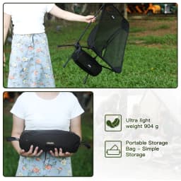 Moon Chair Outdoor Camping Chair Fishing Chair Breathable Mesh Material Aluminum Alloy Breathable Surface Strong load-bearing