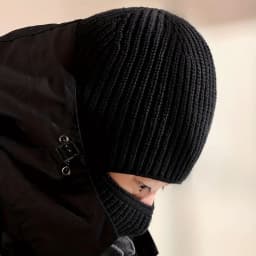 2In1 Winter Balaclava Beanie Hat Knitted Full Face Mask Warm Ski Tactical Cycling Cap Men Women Outdoor Sports Earmuffs Hat