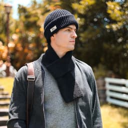 2In1 Winter Balaclava Beanie Hat Knitted Full Face Mask Warm Ski Tactical Cycling Cap Men Women Outdoor Sports Earmuffs Hat