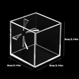 Acrylic Baseball Display Case Clear Memorabilia Storage Case Holds 1 Standard Size Baseball Suitable For Collector Organizer
