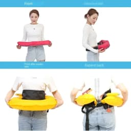 Reflective Automatic Fishing Waist Belt Type Safety Life Jacket Adult Inflatable Life Safety Belt Waist Bag for Boating 구명벨트