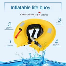 Reflective Automatic Fishing Waist Belt Type Safety Life Jacket Adult Inflatable Life Safety Belt Waist Bag for Boating 구명벨트