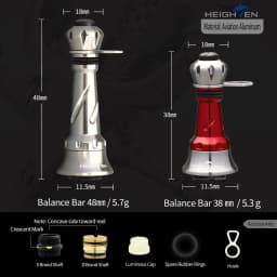 HEIGHTEN Fishing Wheel Balance Rod 38mm Fishing Gear Modification Accessories