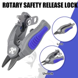 Booms Fishing Line Cutter with Retractor Mini Stainless Steel Fishing Scissors for Braided Mono Fluoro Line Cleaning Needle Tool