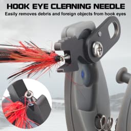 Booms Fishing Line Cutter with Retractor Mini Stainless Steel Fishing Scissors for Braided Mono Fluoro Line Cleaning Needle Tool