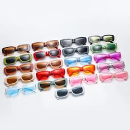 New Small Rectangle Fashion Sunglasses For Women Men Retro Vintage UV400 Sun Shades Glasses For Summer Beach Travel