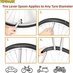27cm Tire Pry Bar Lever 1-5Pcs Curved Steel Tyre Remover Tool for Car Motorcycle Bicycle Wheel Repair Maintenance Kit