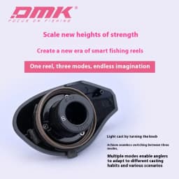 DMK Cheetah Air 7.6:1 DC Fishing Reels Carbon Fibre 135g Electronic Brake MIIEC Band Sound 3-17g Baitcast Fishing Reels